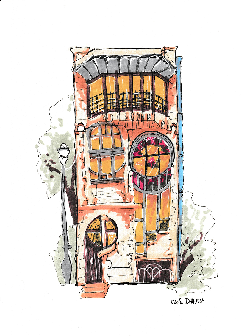 My project for course: Expressive Architectural Sketching with Colored Markers 1