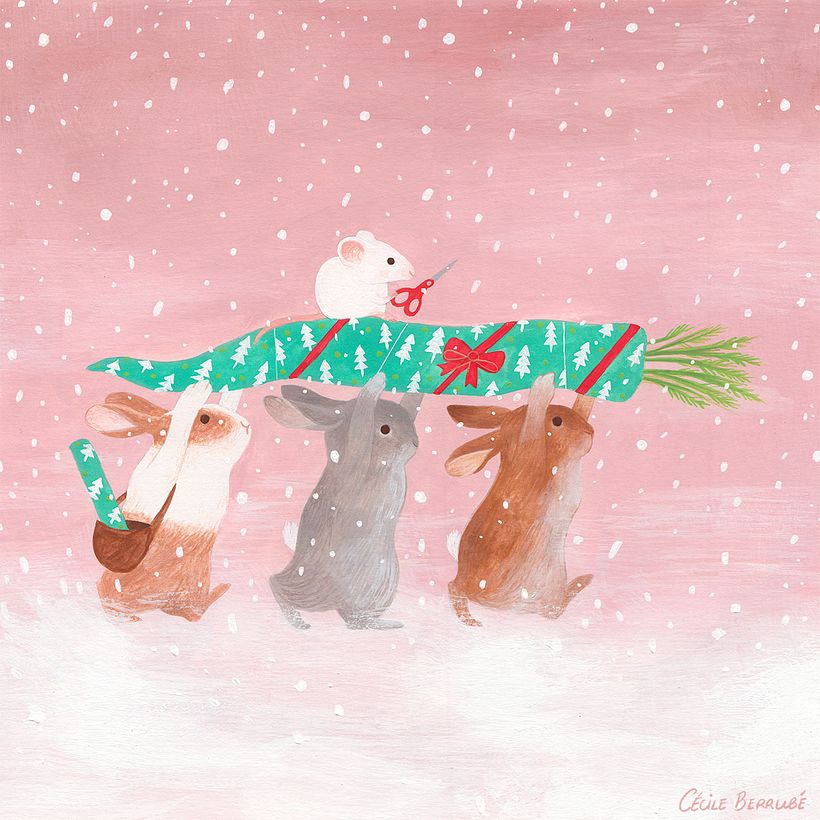 Christmas and winter illustrations  7
