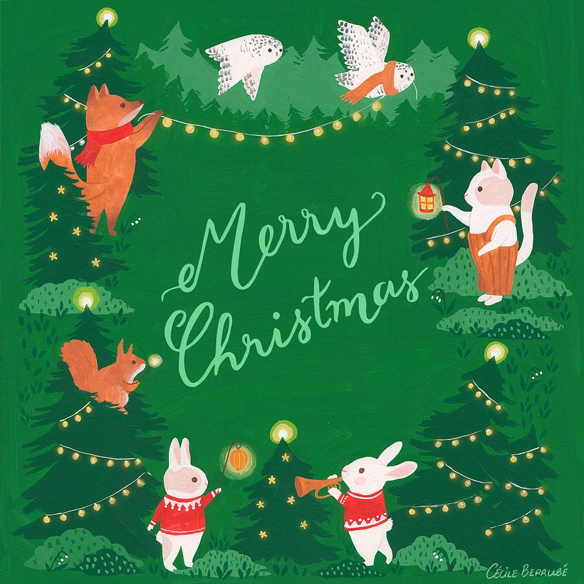 Christmas and winter illustrations  10