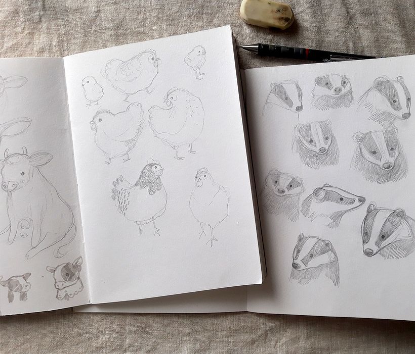 Sketchbooks and character studies 4