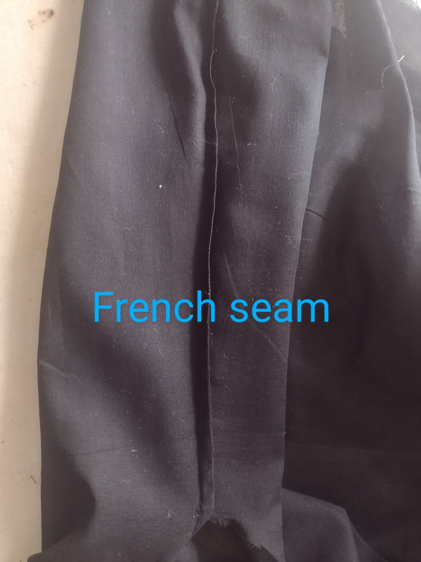 Model 3 black muslin.  sample of design to be reproduced by machinist (all Creations)