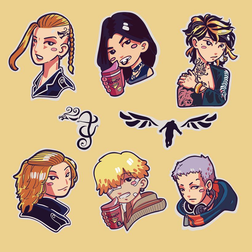 Tokyo Revengers Sticker sheet