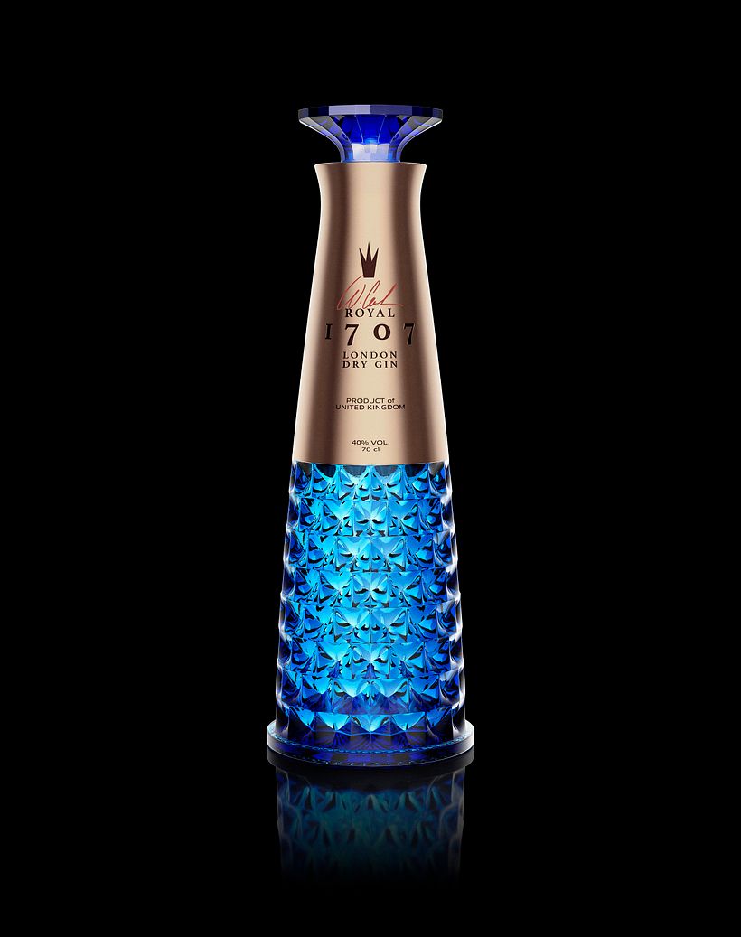 Royal 1707 London Dry Gin - Bottle and Packaging Design 1