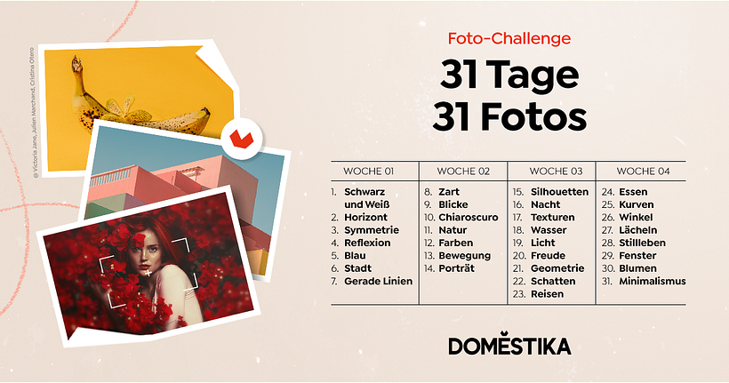 Foto-Challenge 2025: Liste der Themen