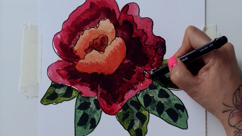 Segna i contorni del disegno.