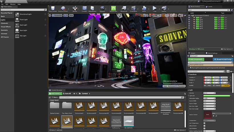 In their Domestika course, Leartes Studio teaches how to create a cyberpunk game environment using UE4.