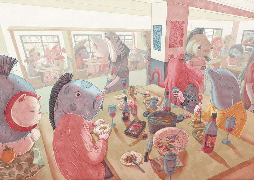 Dinner with Fish 1