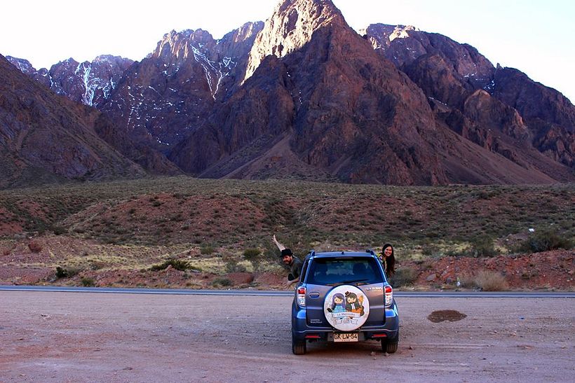 Cruzando la Cordillera de Los Andes en el viaje de 2016