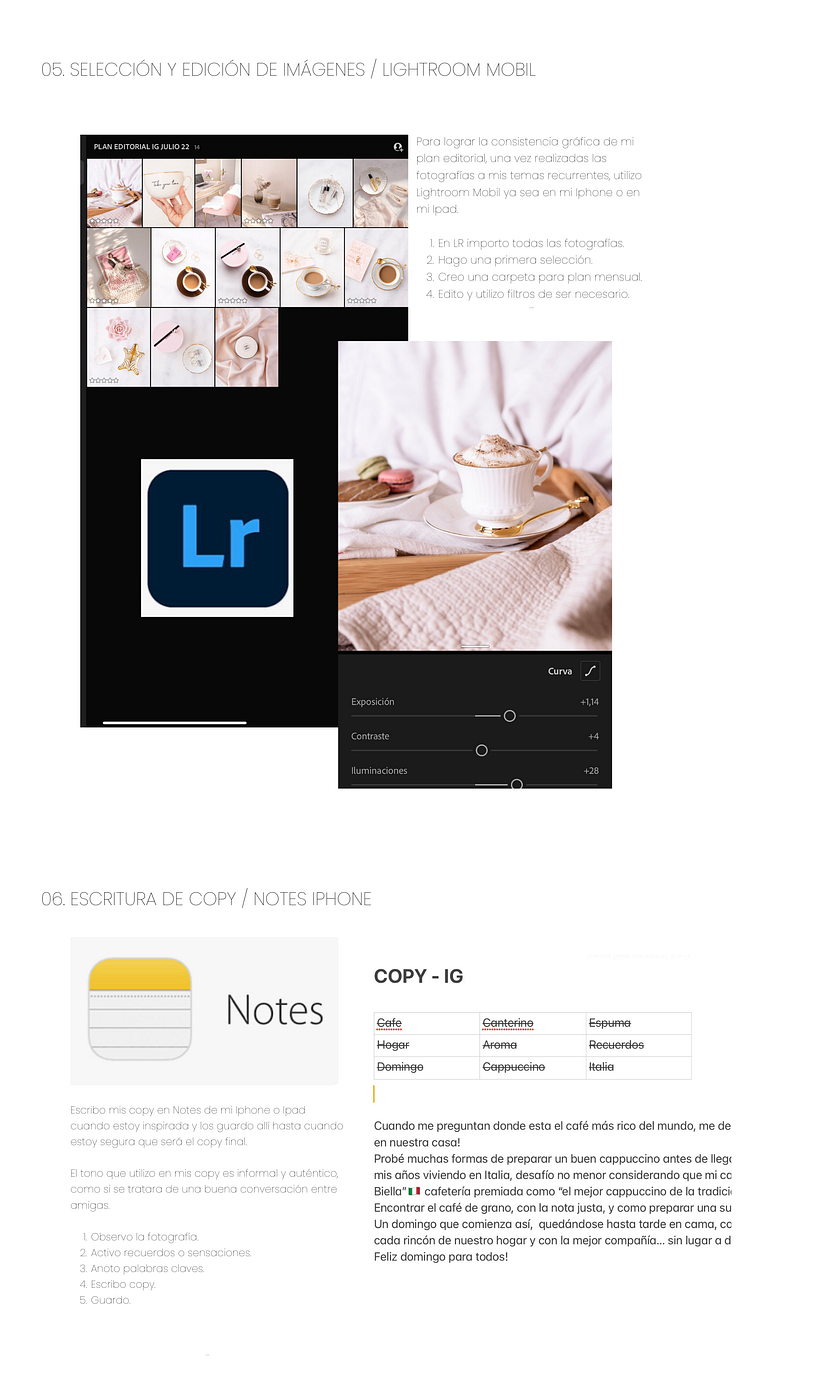 Mi proyecto del curso: Creación de un plan editorial mensual para Instagram	 2