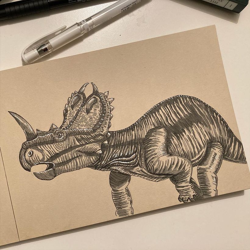 Dinosaurs in ink 6