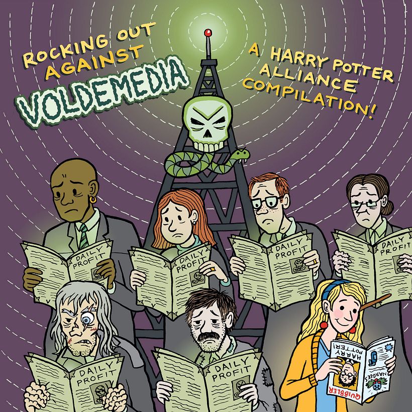 Rocking Out Against Voldemedia - it was fun getting to make some fan art of these beloved characters!