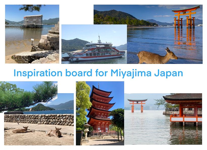 Inspiration board of Miyajima.