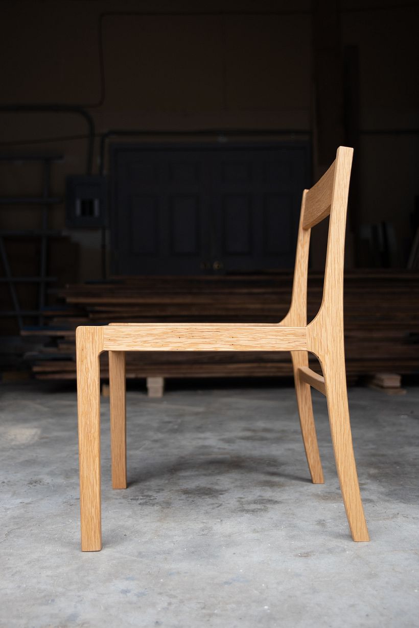 The Clara Dining Chair in White Oak 1