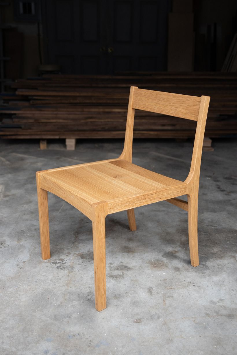 The Clara Dining Chair in White Oak 2