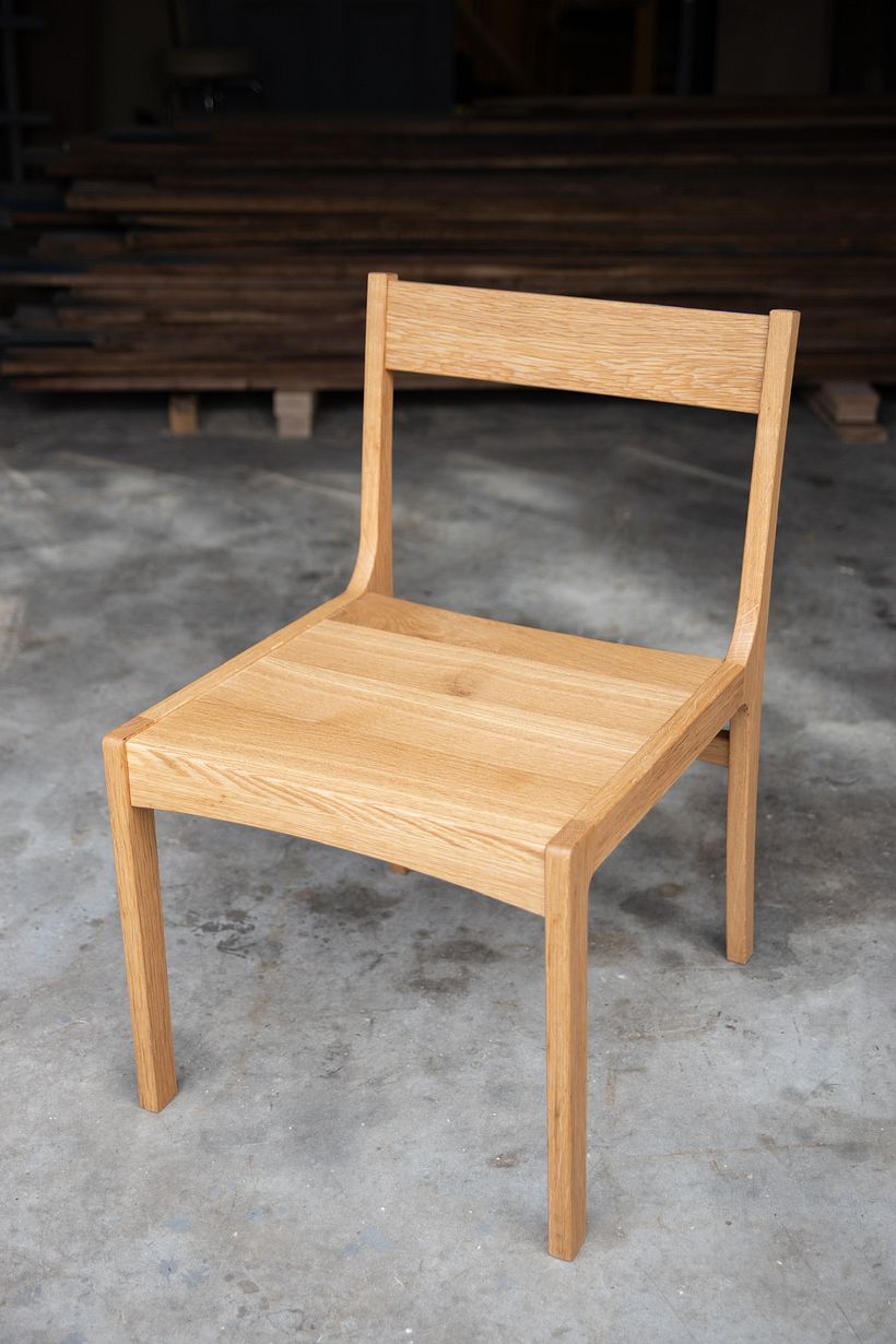 The Clara Dining Chair in White Oak 5