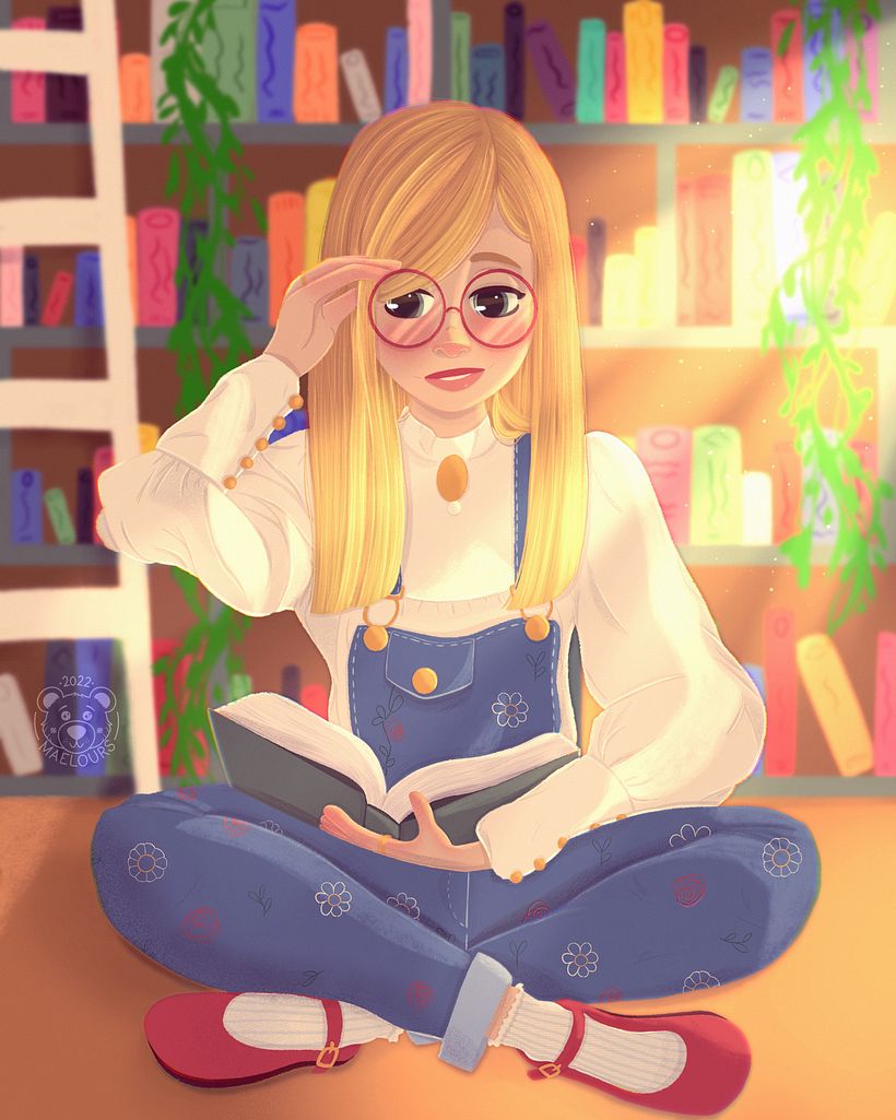 Mon projet final après l'ajout des derniers détails et effets, et des retouches de couleurs