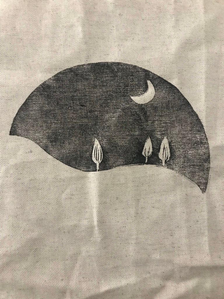 Impresión antes de la impresión con aguja perforadora.