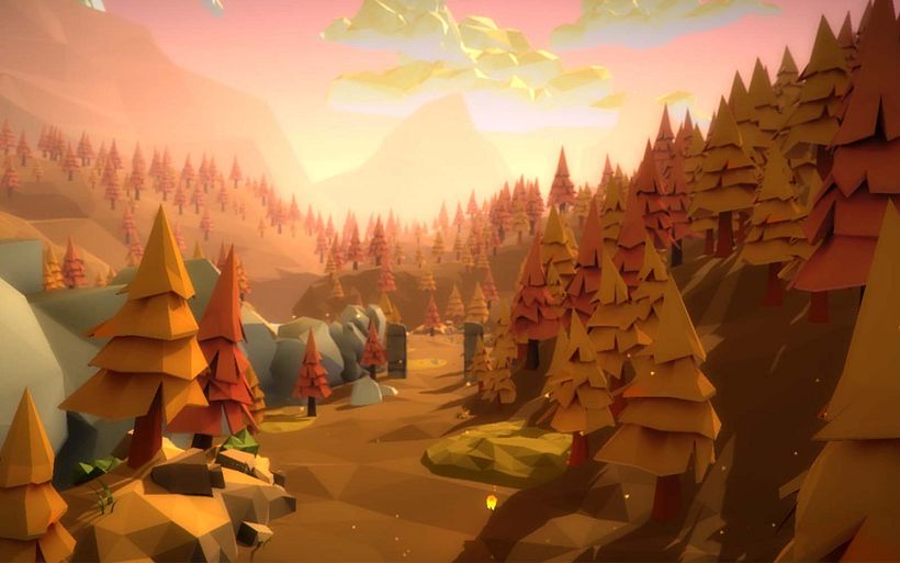 Low poly environment by Daniel Gutiérrez.