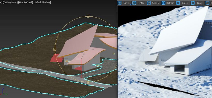 no se visualiza el material en el render  1