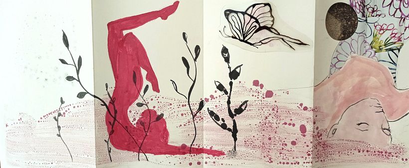 Il mio progetto del corso: Illustrazione sperimentale e creativa con china e acrilico 1