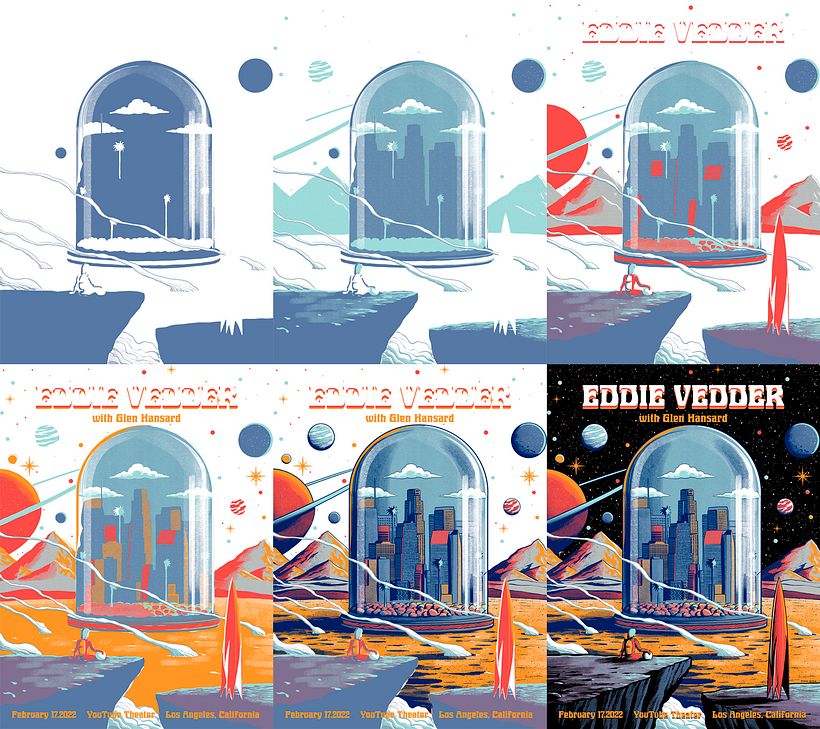 Color layers for screen printing