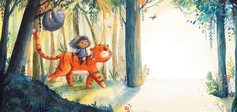 Integrating characters into an imagined setting.