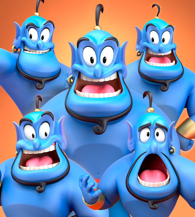 El genio de aladdin!  - 3D