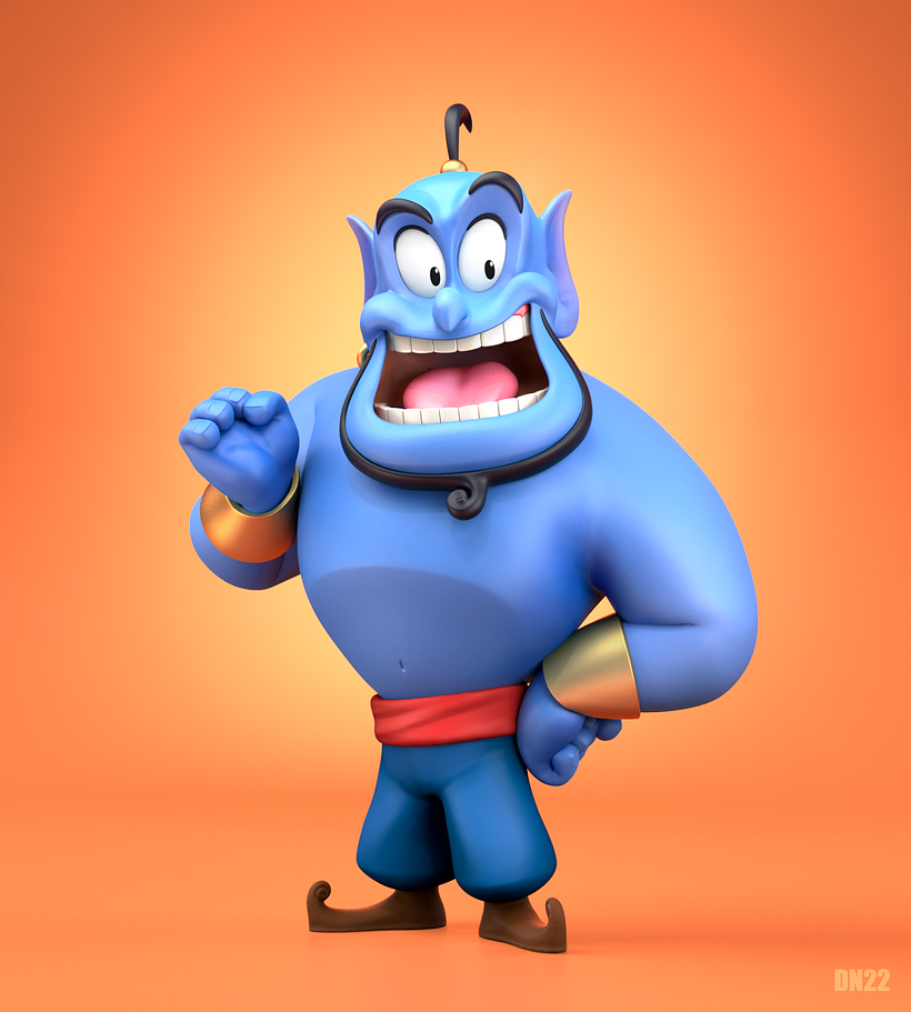 El genio de aladdin!  - 3D