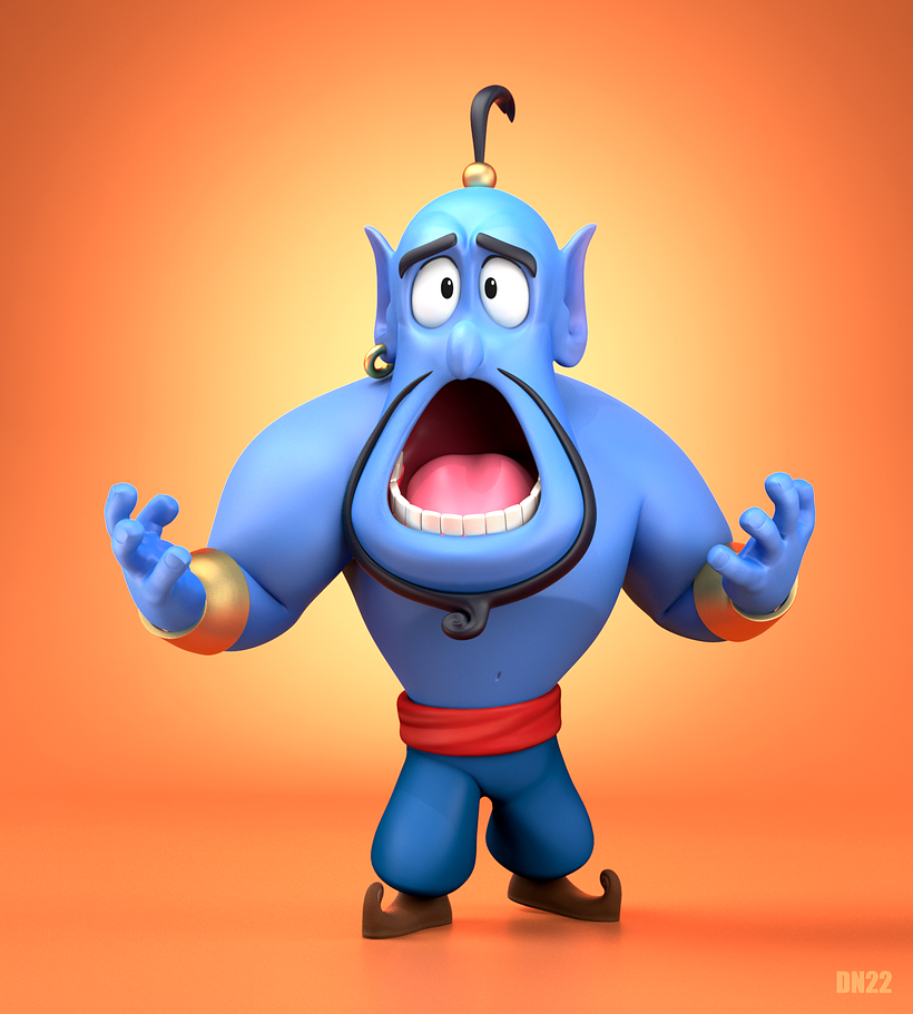 El genio de aladdin!  - 3D