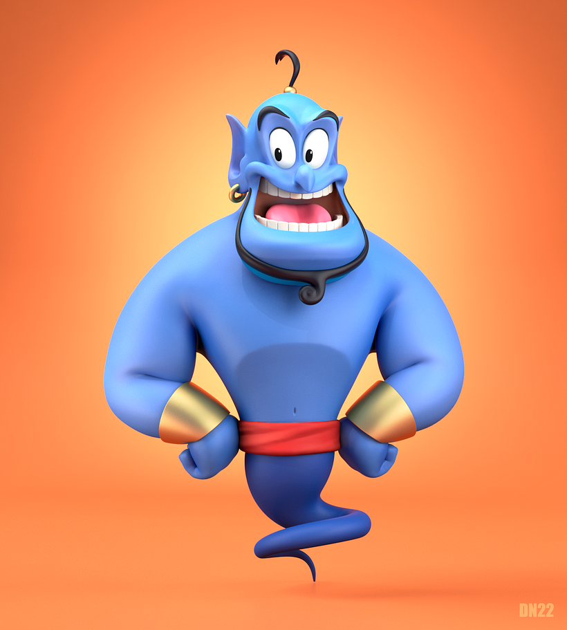 El genio de aladdin!  - 3D