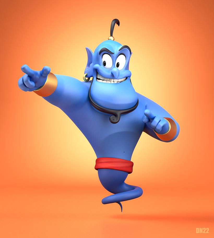 El genio de aladdin!  - 3D