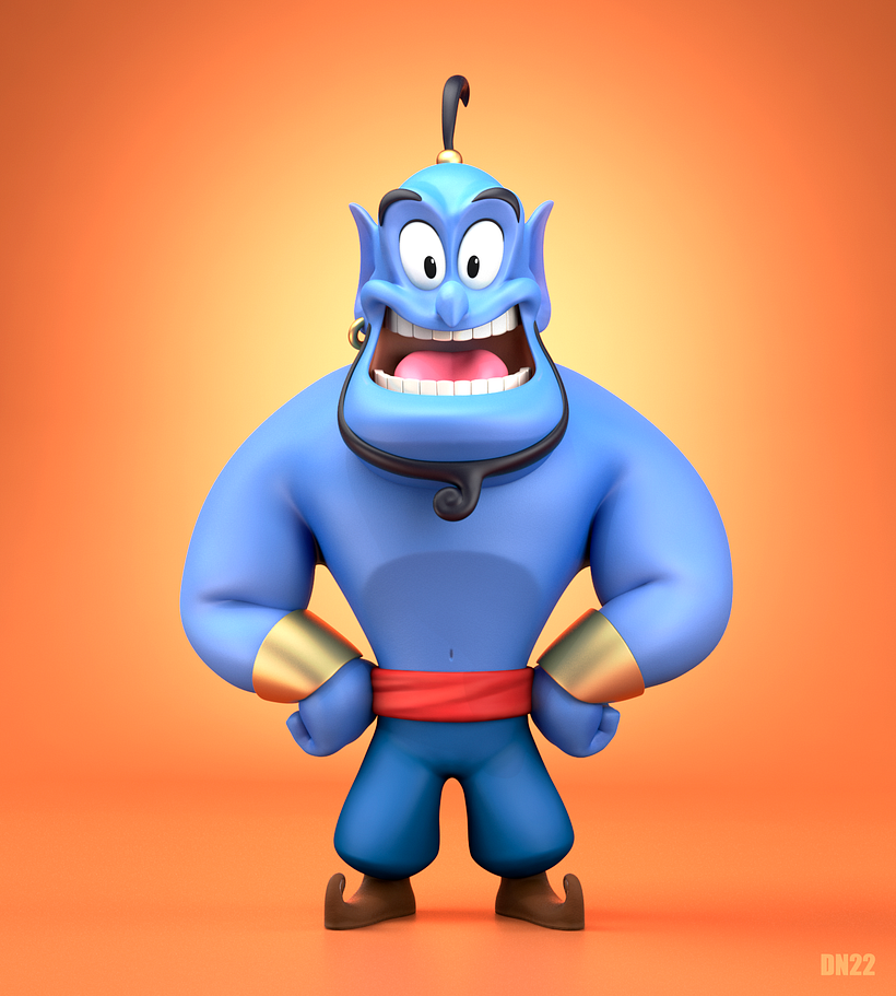 El genio de aladdin!  - 3D
