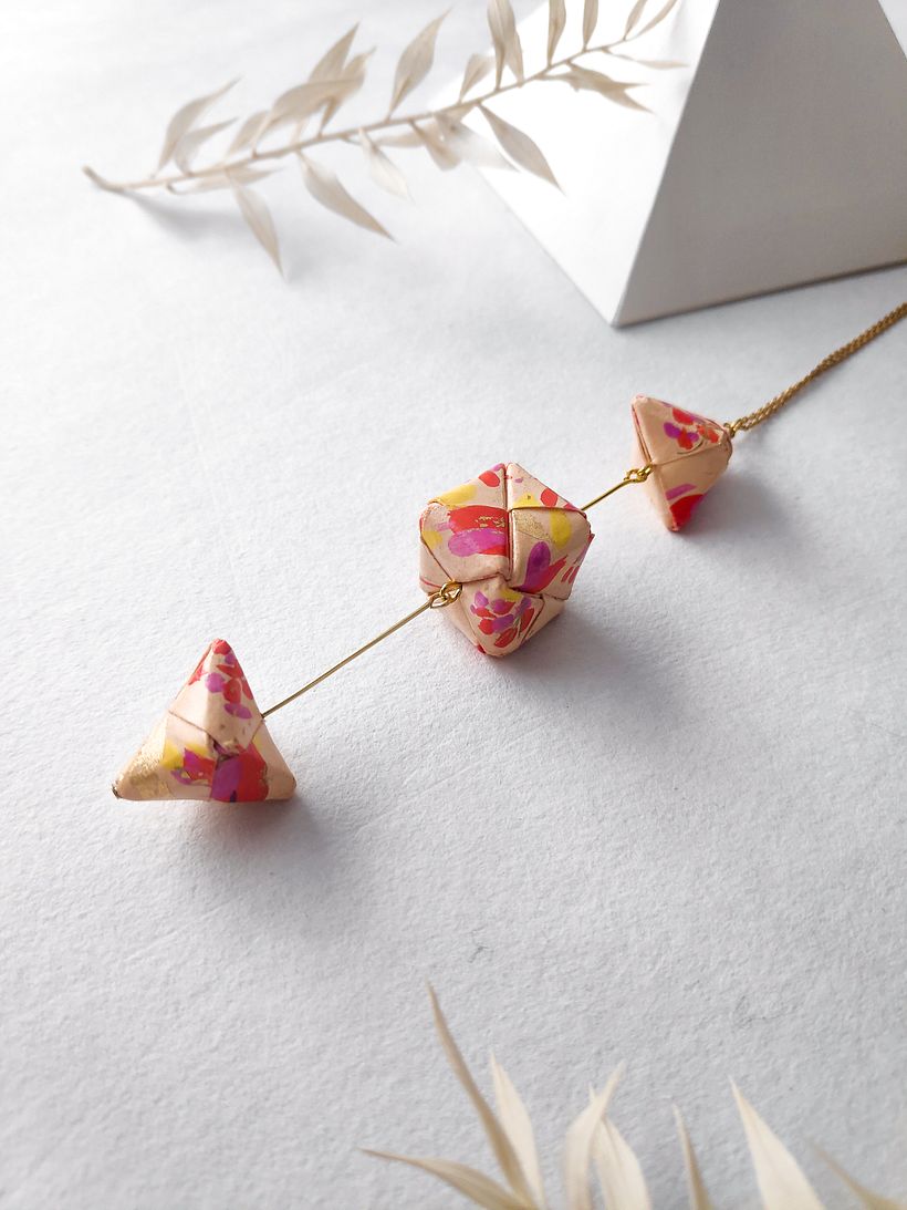 Bipyramids Cube Necklace