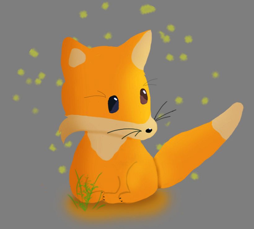 Little fox. My first draw ever.