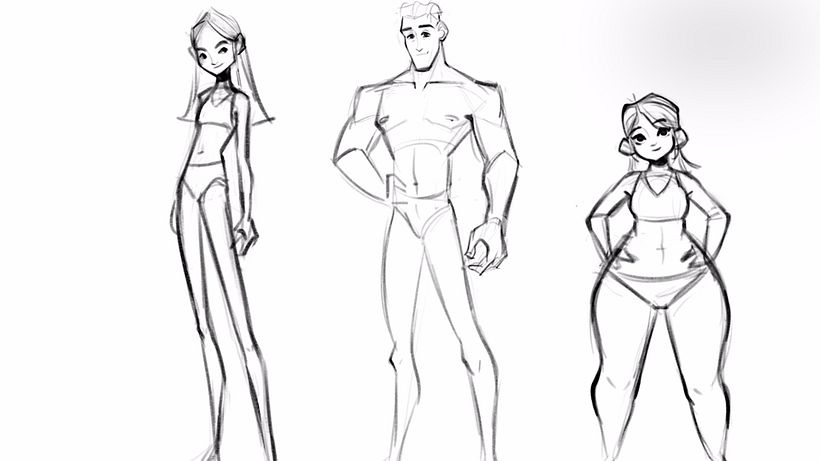 Once you're happy with the general look you can play with the proportions.