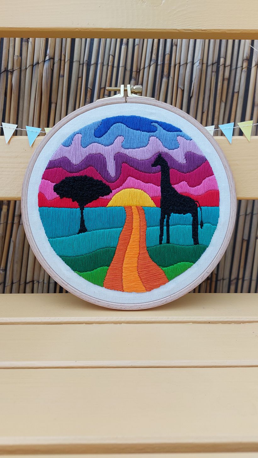 My project for course: Abstract Color and Design for Embroidery 1