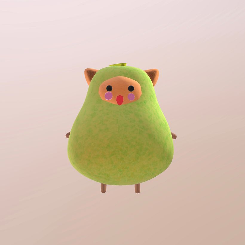 Mi proyecto del curso: Creación de personajes kawaii en 3D con Blender  2