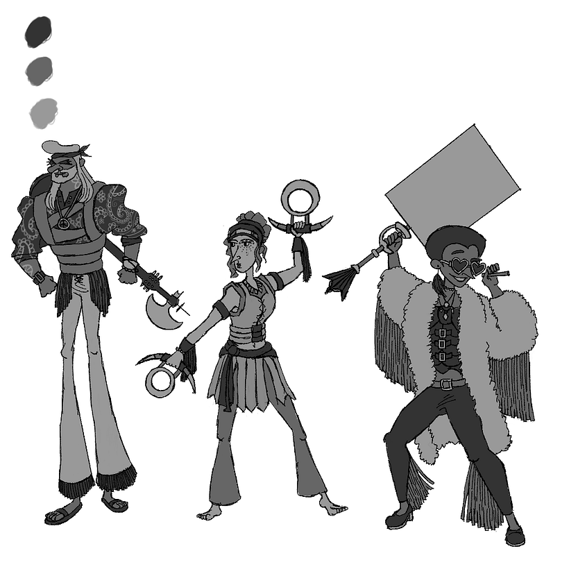 1st layer of grayscale