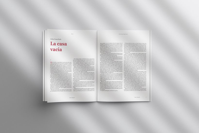 Project for Mycrotypography course - Cuentos Magazine 4