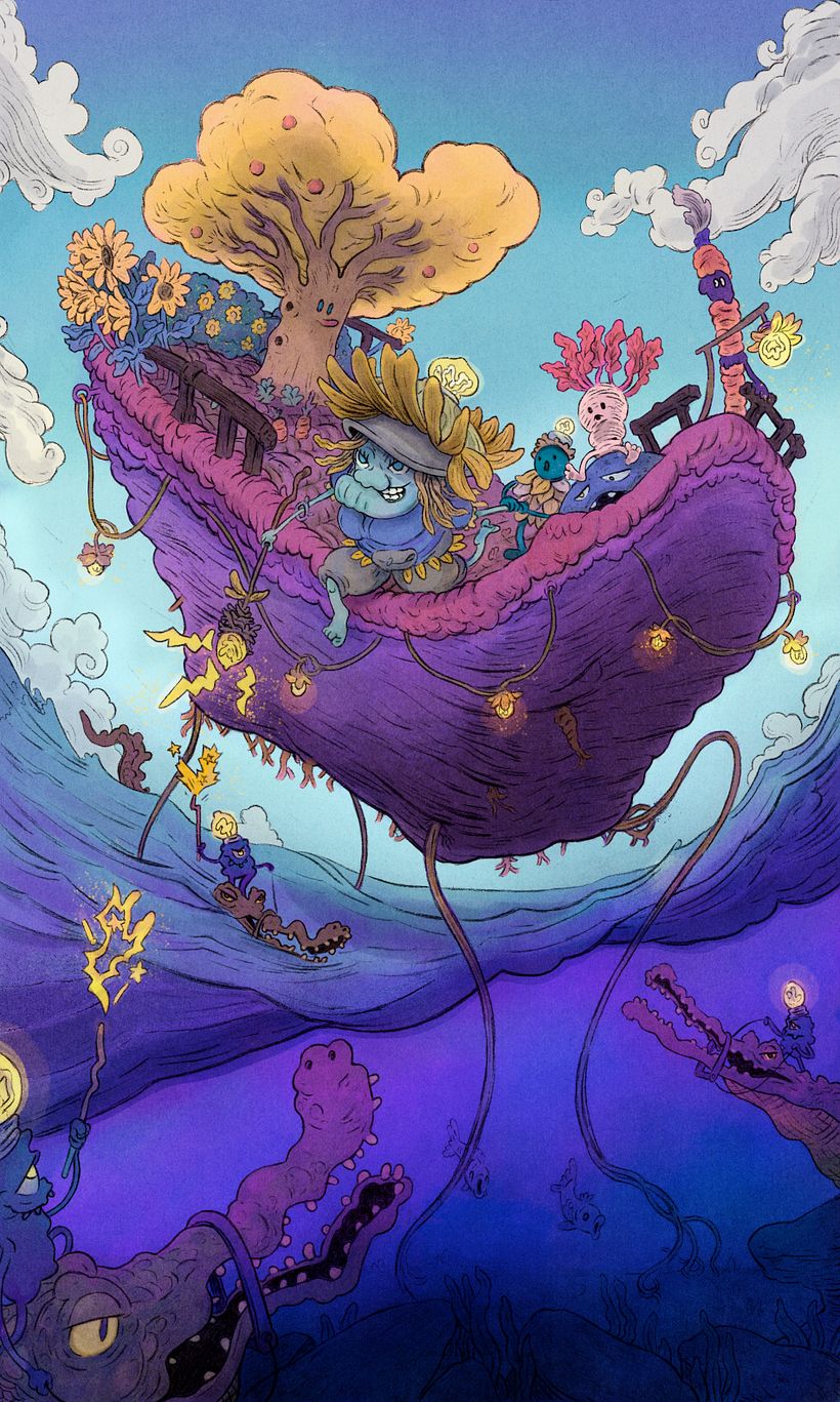 Illustration 2: The Land Ship Crossing