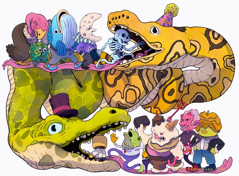 The Bonus Illustration :The Workers Commute