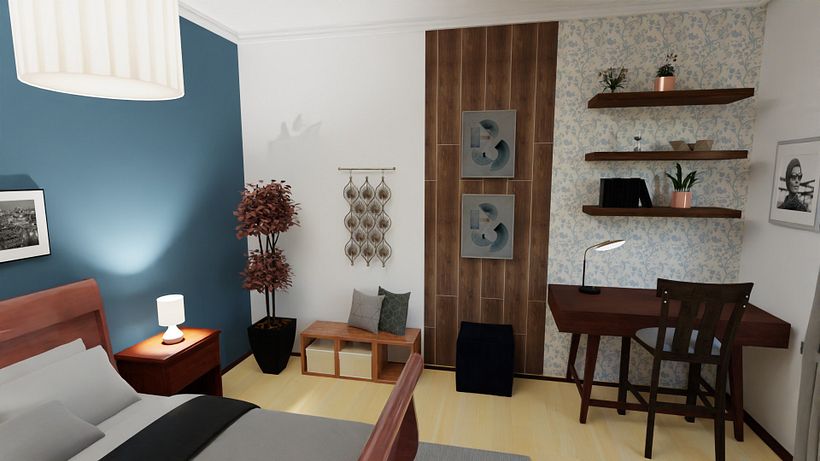 Meu projeto do curso: Design de interiores para espaços multifuncionais 3