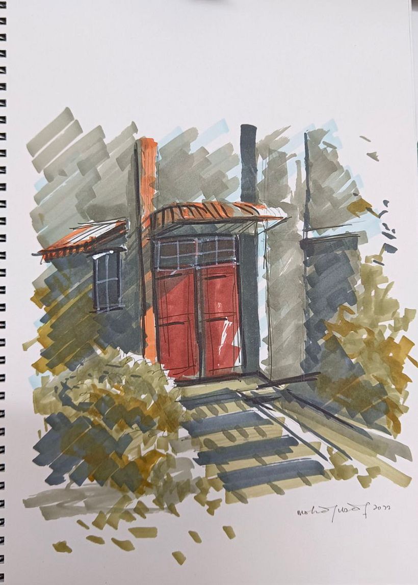 My project for course: Expressive Architectural Sketching with Colored Markers 2