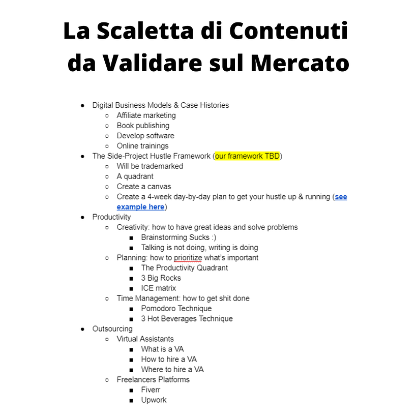 Validazione di una Community sui Side-Project Digitali 2