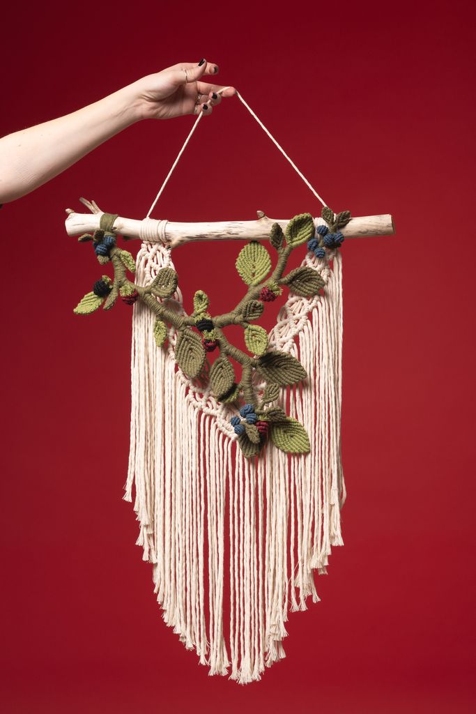 3D Macrame Botanical Wall Hanging - Teacher's Final Project  1
