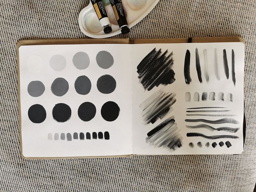 TEXTURAS DEL BLANCO AL NEGRO