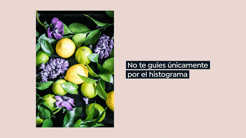 Modifica los distintos parámetros en función del estilo que quieras obtener y no necesariamente guiándote del histograma.