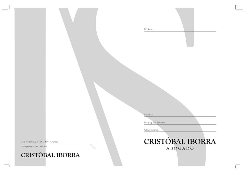 Diseño carpeta Cristobal Iborra