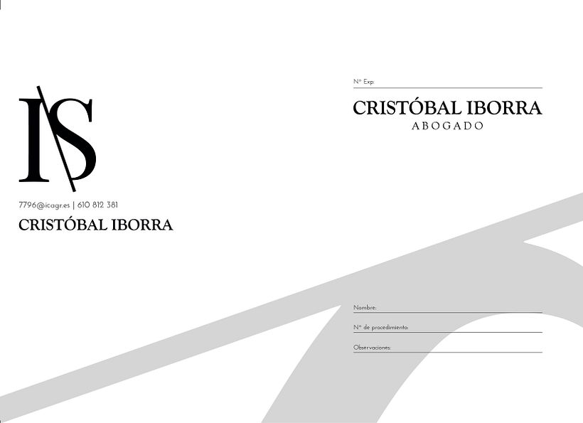 Diseño carpeta Cristobal Iborra