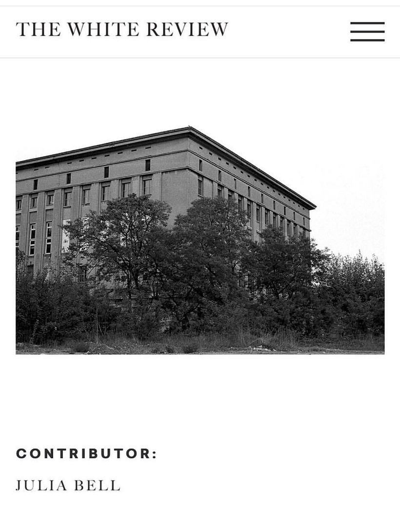 This essay - Really Techno - is on the White Review website